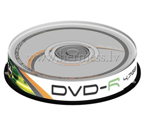 Diski DVD-RW 4.7Gb, Cakebox 10gab.